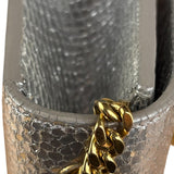 Yves Saint Laurent Metallic Silver Leather Kate Small Tassel Shoulder Bag