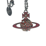 Vivienne Westwood Pink Flower Orb Pendant Necklace