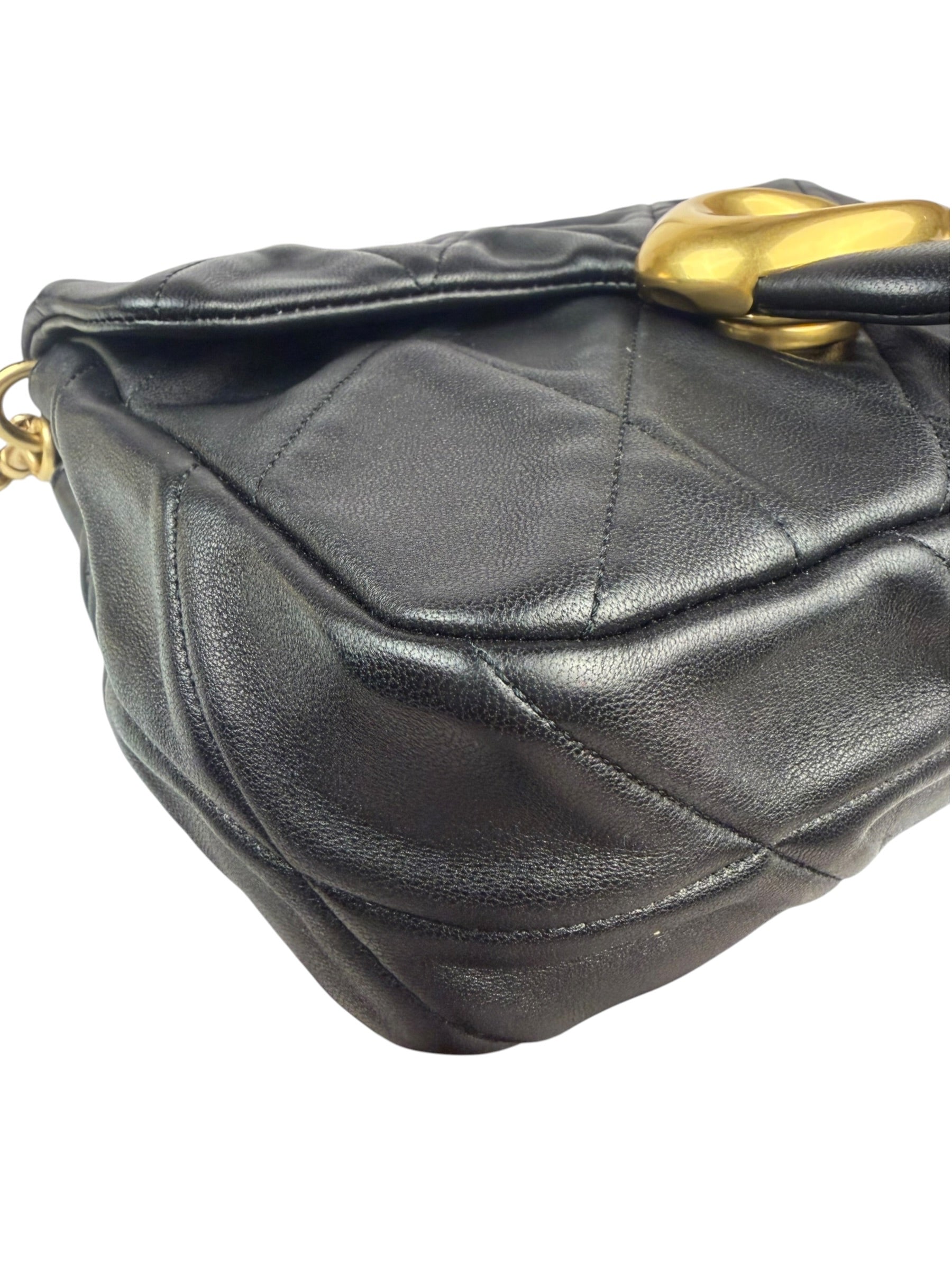 Coach Black Nappa Leather Tabby Shoulder Bag