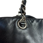 Chanel Black Leather CC Mirrored Mosaic Chain Tote 2008