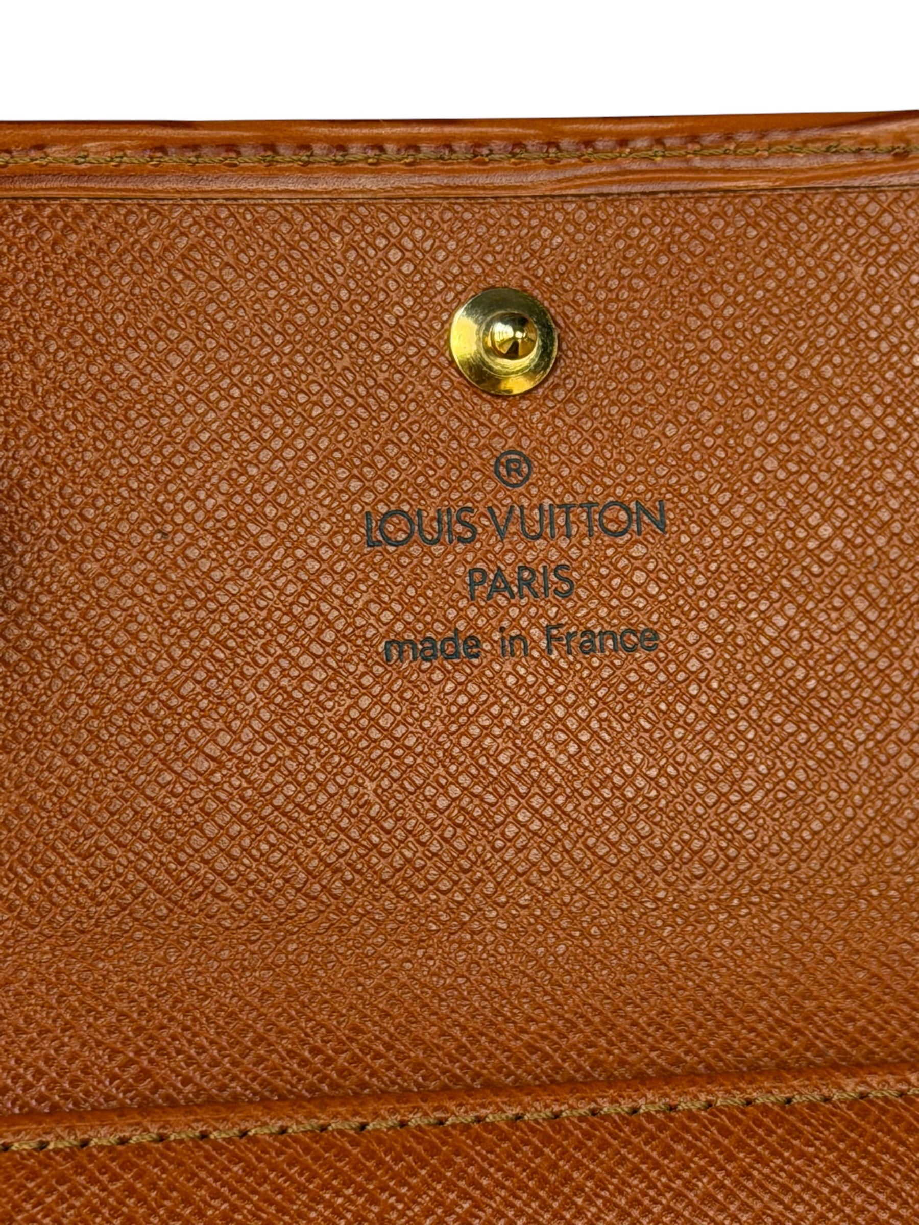 Louis Vuitton Brown Leather Elise Compact Wallet