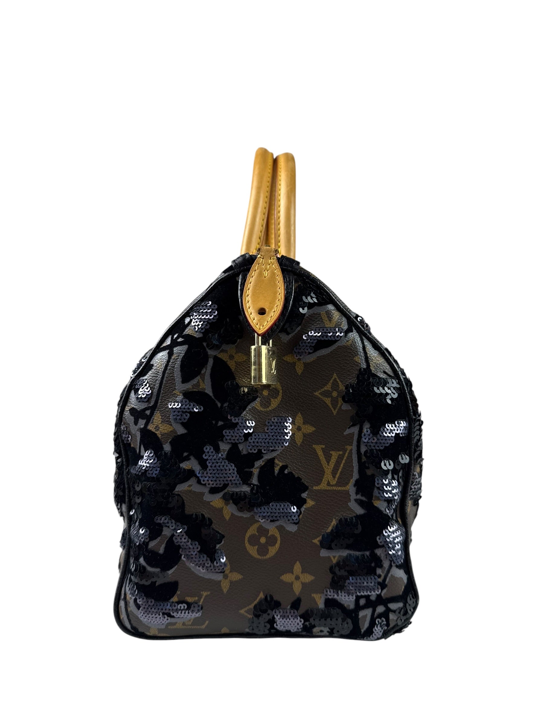 Louis Vuitton Limited-Edition Monogram Fleur De Jais Speedy 30