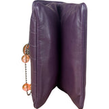 Chanel Purple Lambskin Ball Button Flap 2001