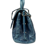 Chanel Blue Quilted Calfskin Large Convertible Boy Two-Way Bag 2012