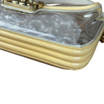 Chanel Yellow Clear PVC Classic Chain Flap Bag 2012