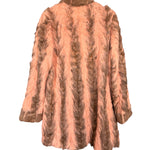 Vintage Pink/Brown Rabbit Fur Coat