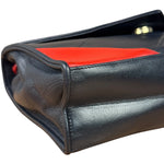 Chanel Vintage Navy/Red Quilted Leather Flap Bag 1989