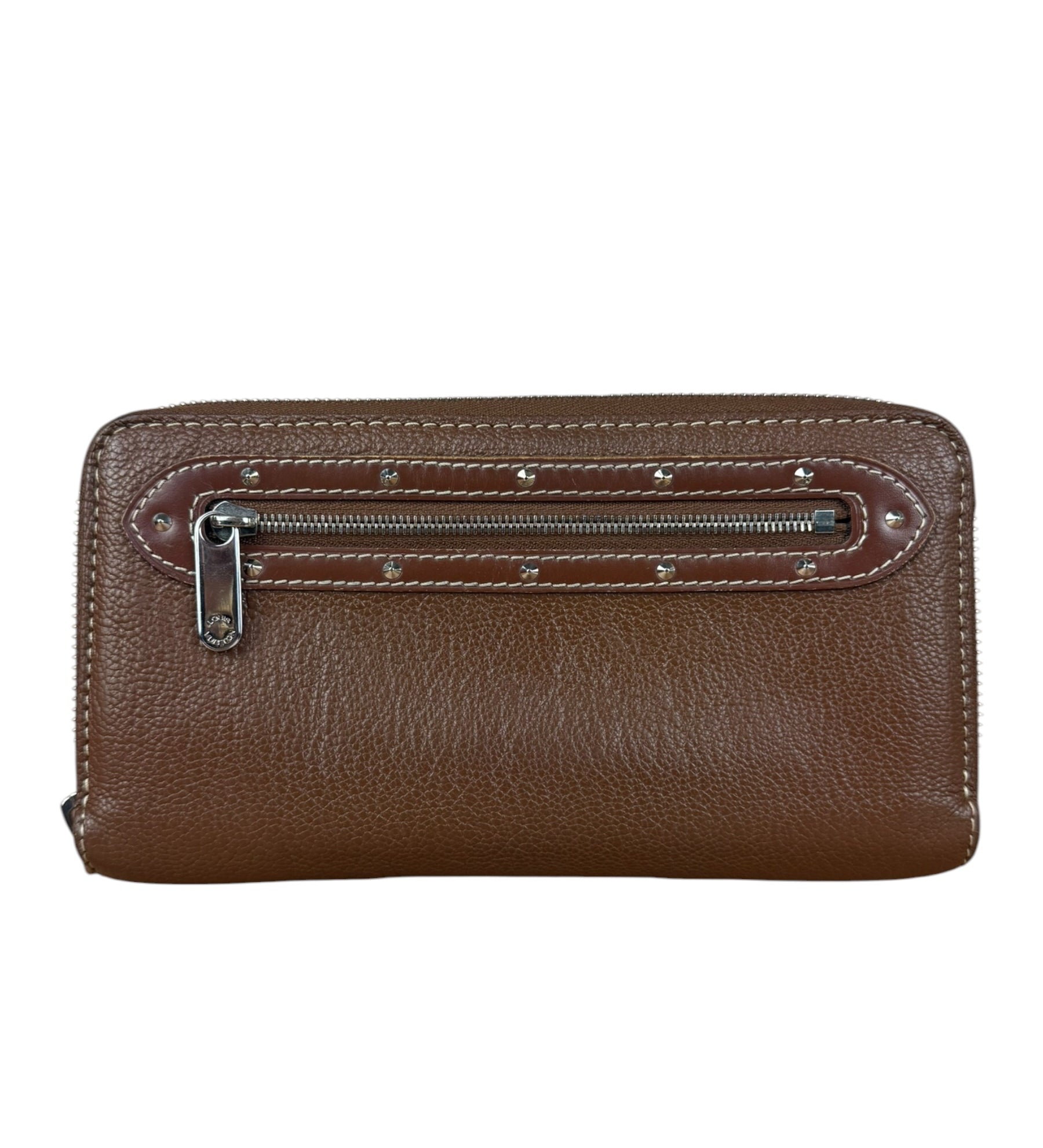 Louis Vuitton Brown Leather Suhali Zippy Wallet
