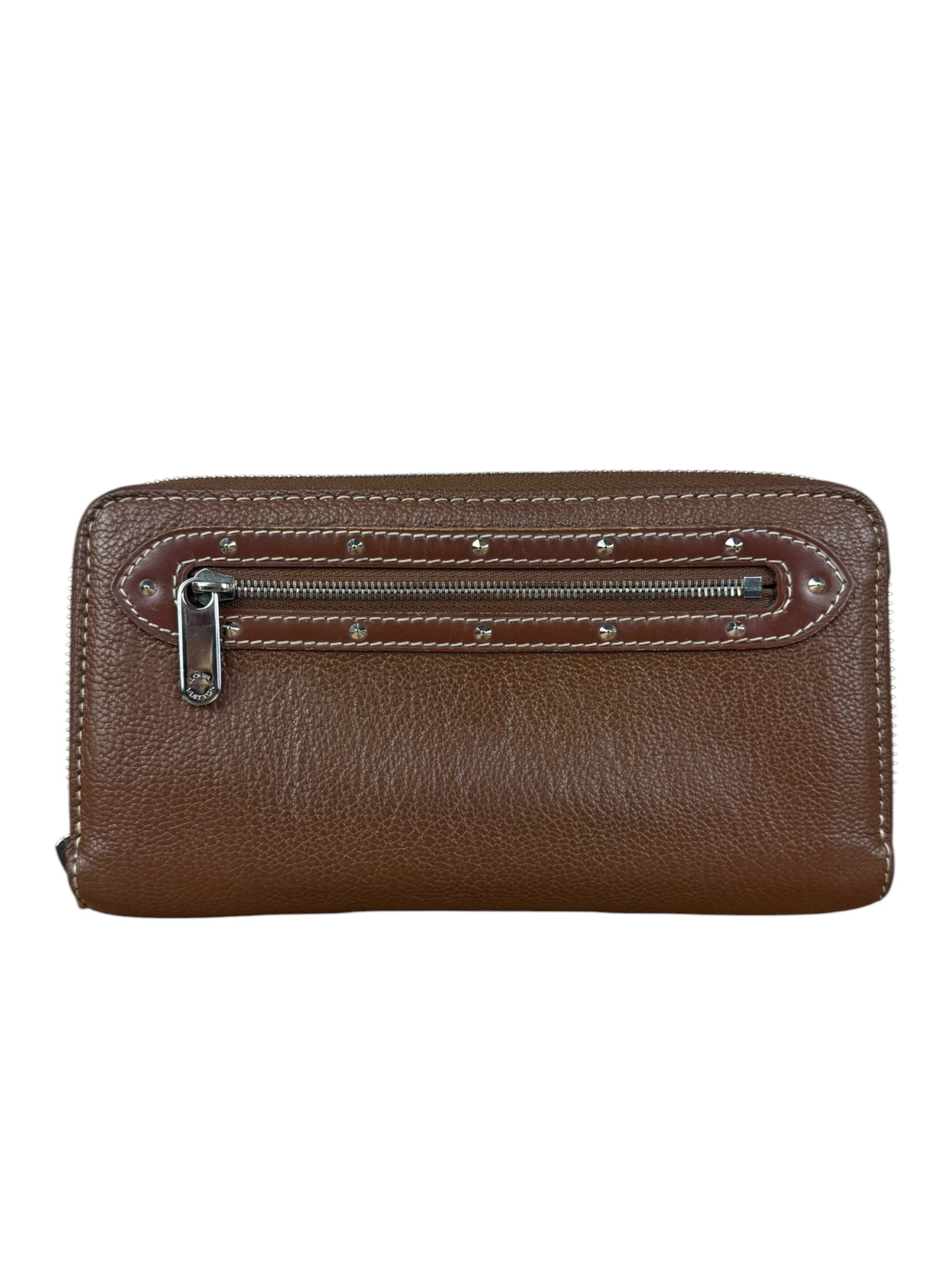 Louis Vuitton Brown Leather Suhali Zippy Wallet