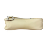 Christian Dior Vintage Beige Leather Stitch Saddlebag