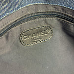 Chanel Denim CC Leather Lined Tote Bag 2001