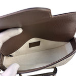 Gucci Beige Leather GG Horsebit 1955 Asymmentric Two-Way Bag