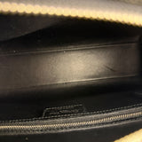 Christian Dior Rare Black/Navy Croc Embossed Lady Dior Handbag