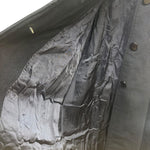 Vintage Black Wool Fox Fur Collared Long Coat