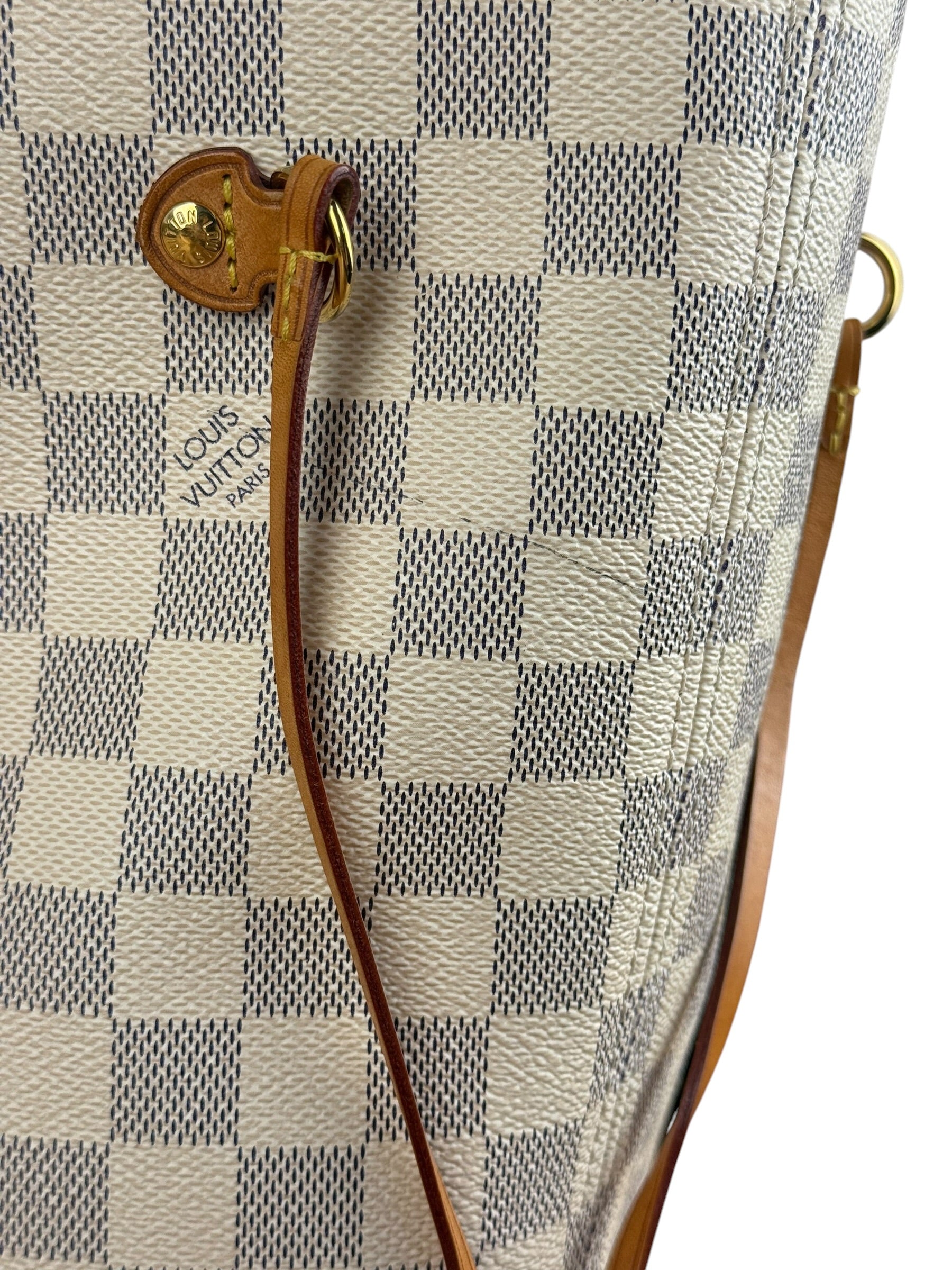 Louis Vuitton Neverfull MM Damier Azure Rose Interior w/ Pouch