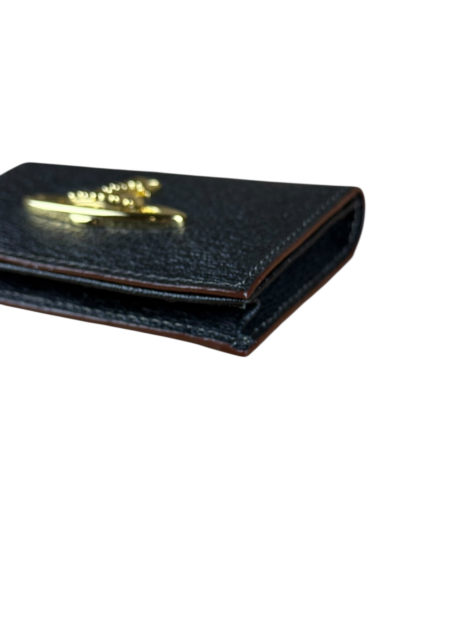 Vivienne Westwood Leather Orb Emblem Card Case