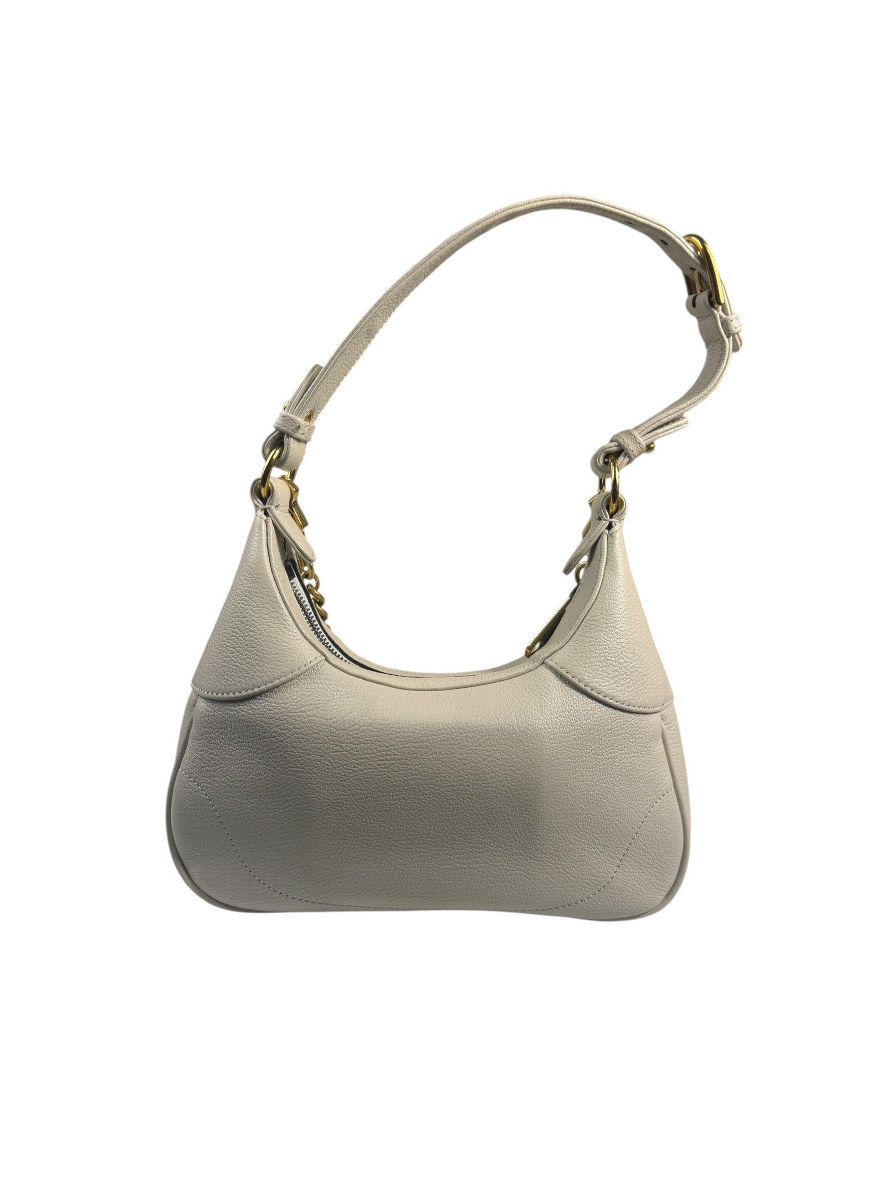 Gucci White Aphrodite Leather Shoulder Bag