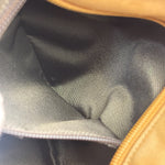 Gucci Vintage Brown Canvas Zip Tote