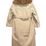 Emba Vintage Fur Lined Trench Coat