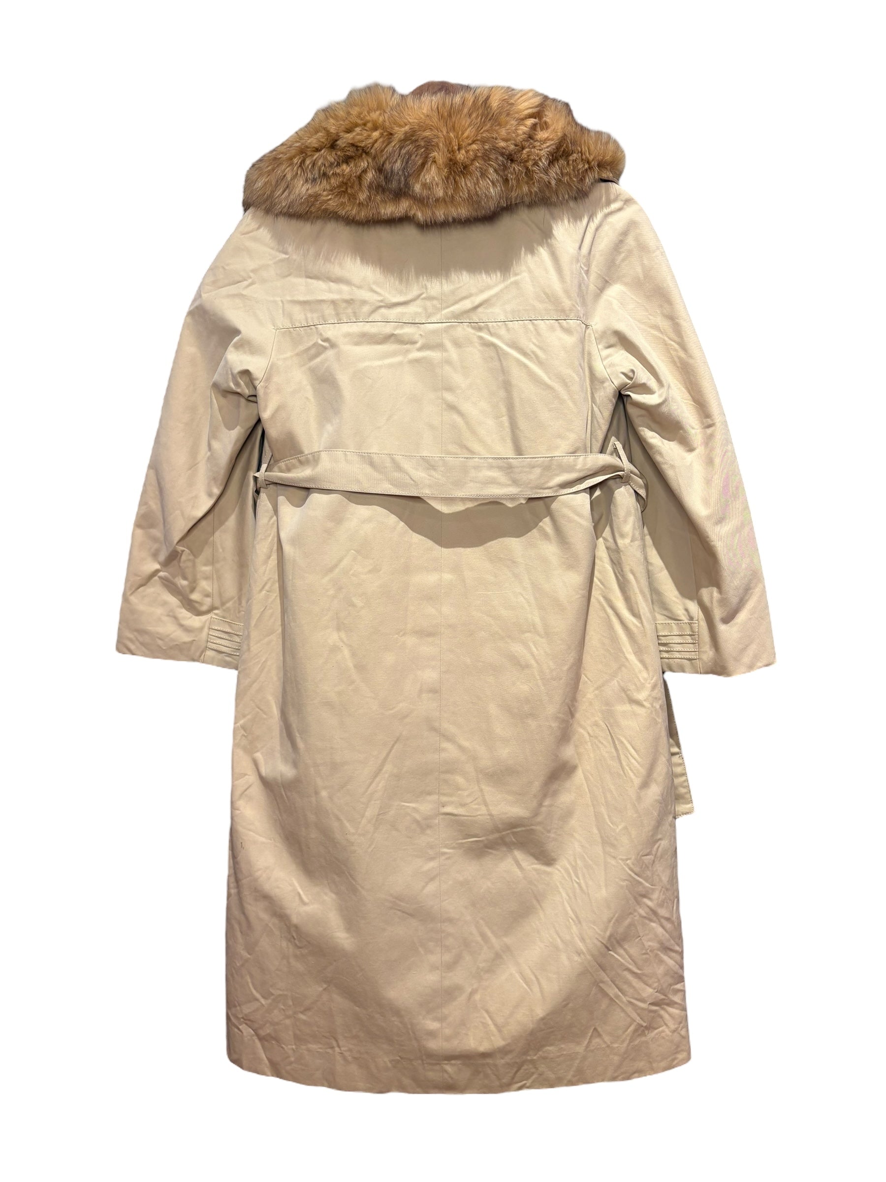 Emba Vintage Fur Lined Trench Coat