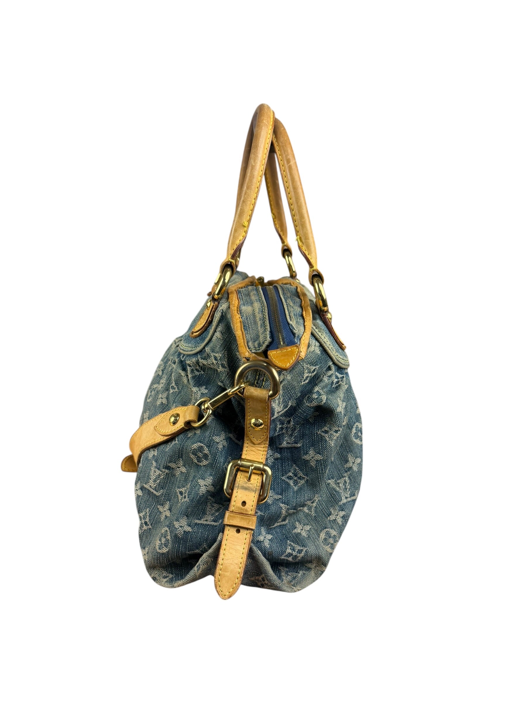 Louis Vuitton Blue Denim Monogram Neo Cabby Two-Way Bag MM