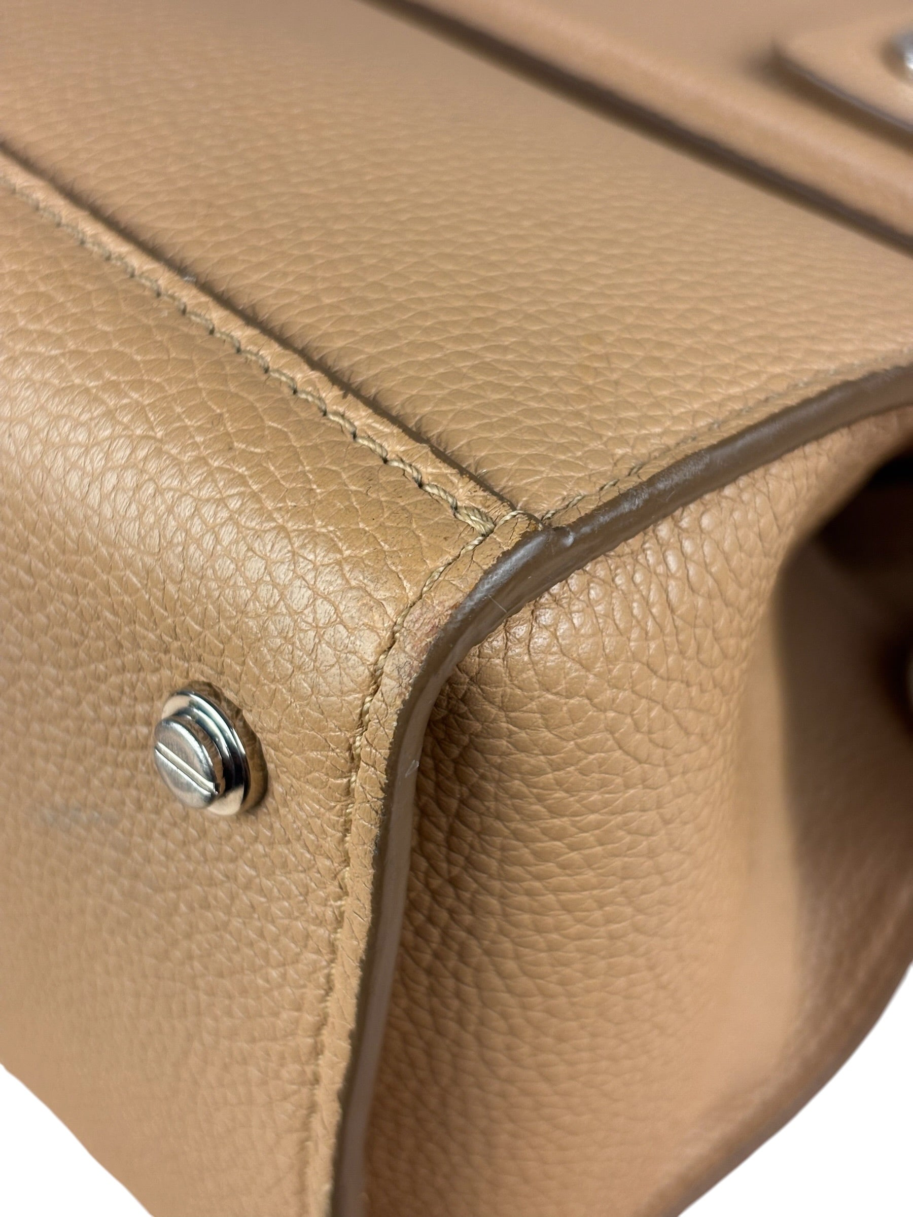 Givenchy Nude Brown Leather Mini Two-Way Handbag