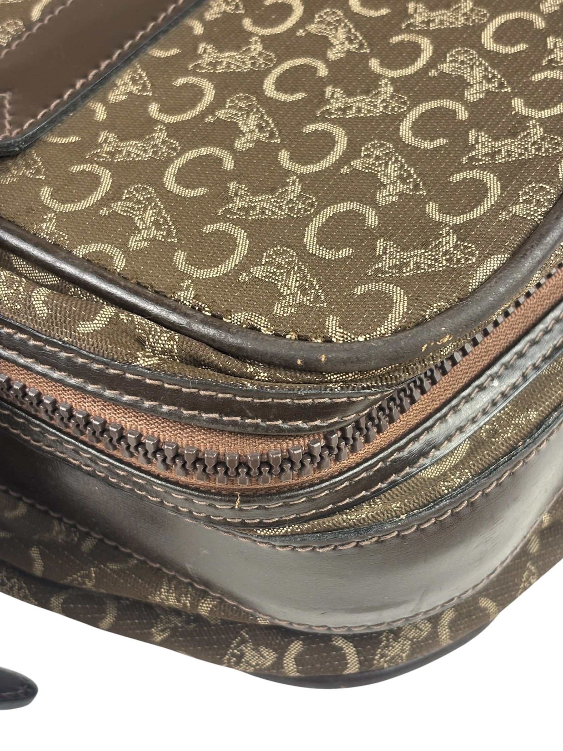 Celine Vintage Macadam Canvas Travel Bag