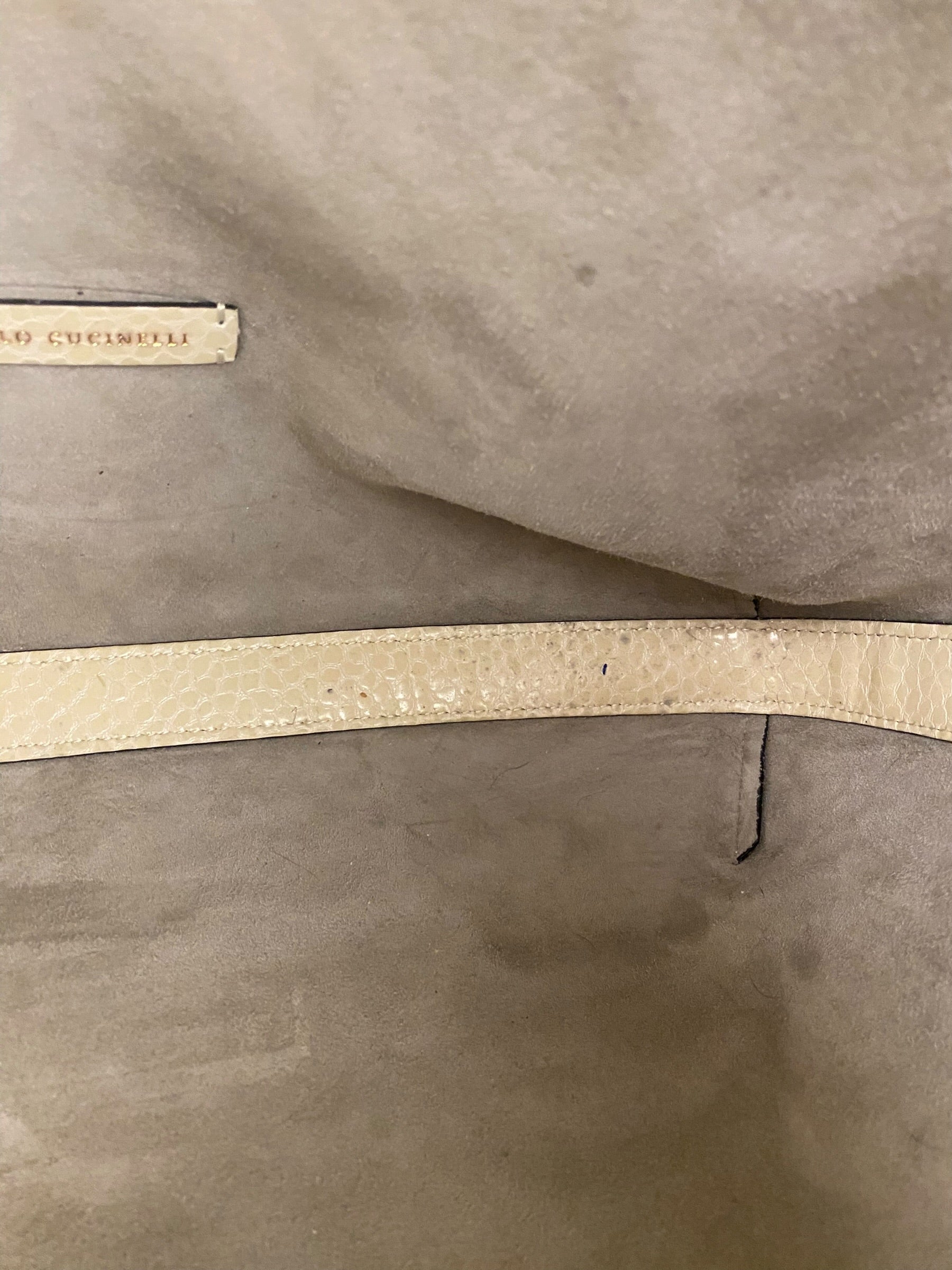 Brunello Cucinelli Cream Leather Tote