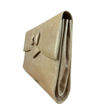 Bally Leather Bow Clutch