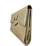 Bally Leather Bow Clutch