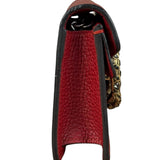 Gucci Red Leather Dionysus Super Mini Chain Crossbody Bag