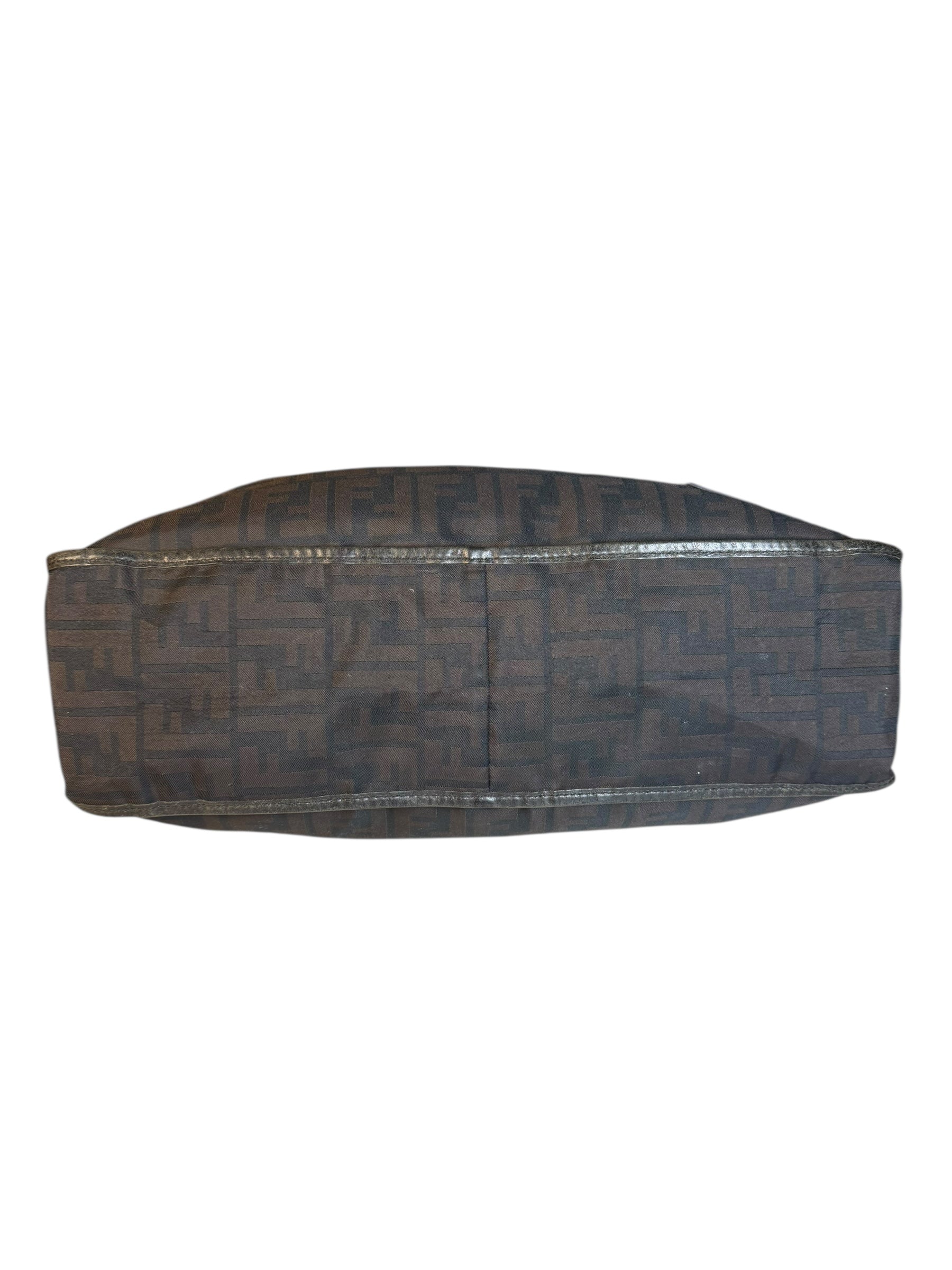Fendi Black Zucca Canvas Chef Shoulder Bag