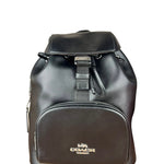 Coach Leather Pace Backpack Black