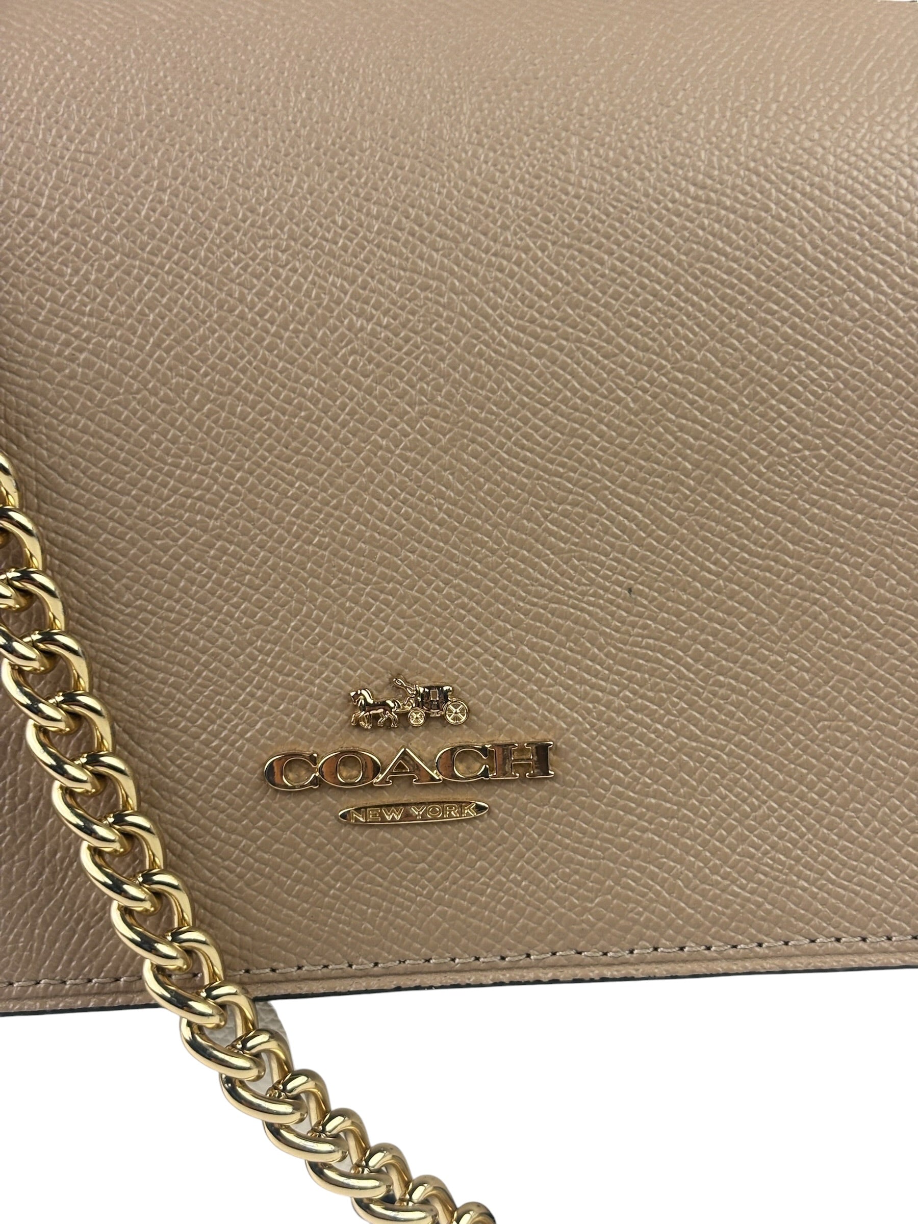 Coach Colorblock Leather Anna Flap Clutch Crossbody Bag