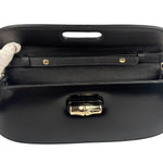 Gucci Black Leather Bamboo Night Small Clutch/Pochette