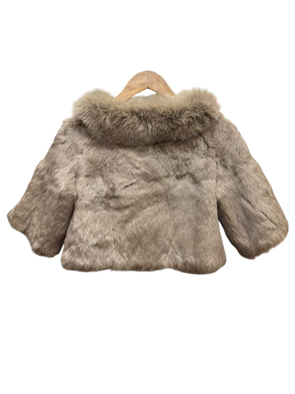 Vintage L'Sully Grey Blue Fox/Rabbit Fur Toddler Coat