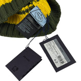 Prada Militare/Limone Cashmere Wool Beanie