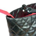 Chanel Black Quilted Leather Ligne Cambon Tote Bag 2004