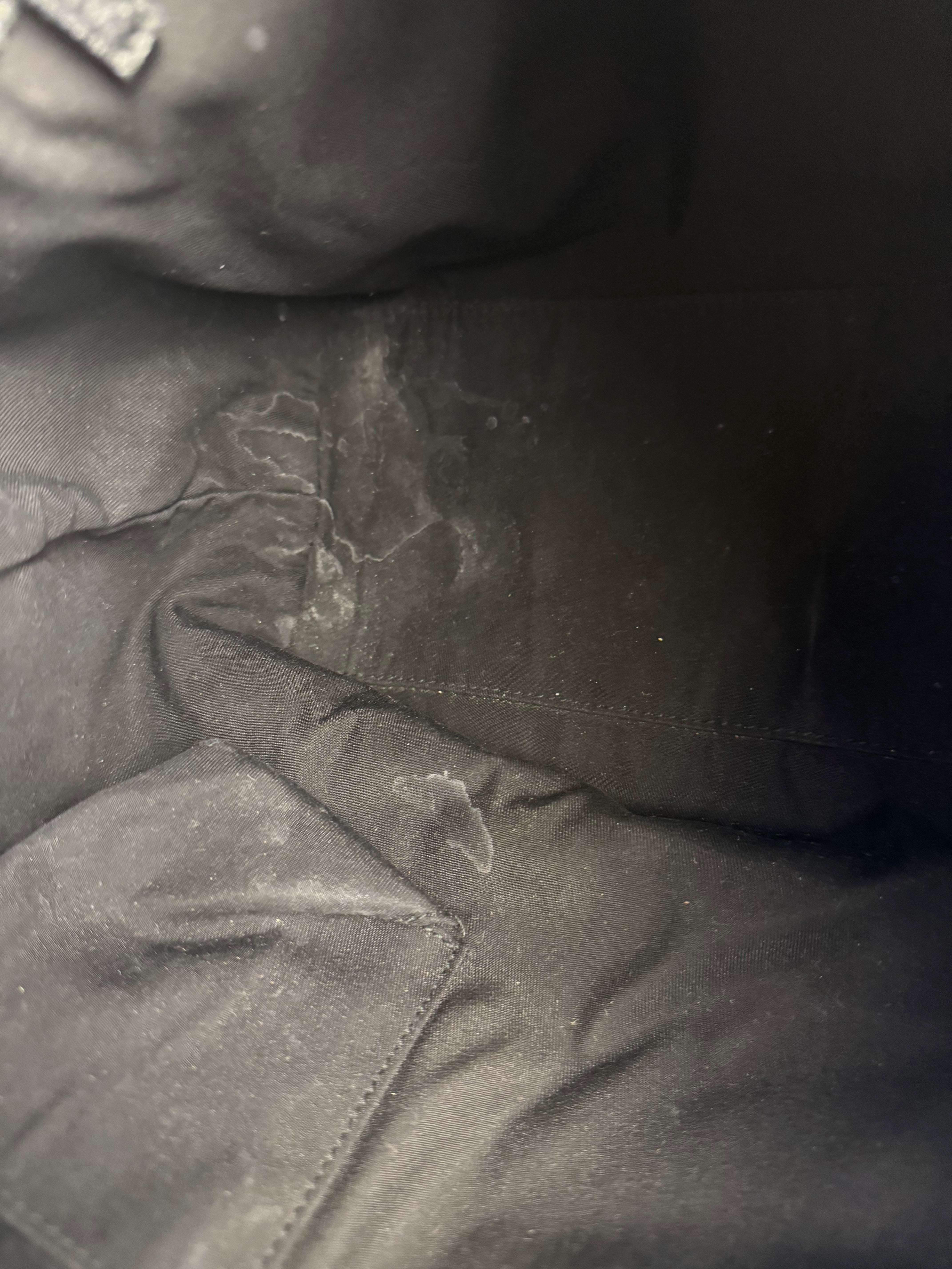 Gucci GG Vintage Black Canvas Shoulder Tote