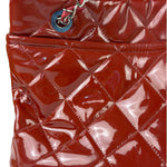 Chanel Patent Red Quilted S Shopper Tote 2013