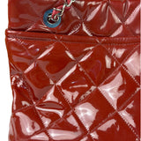 Chanel Patent Red Quilted S Shopper Tote 2013