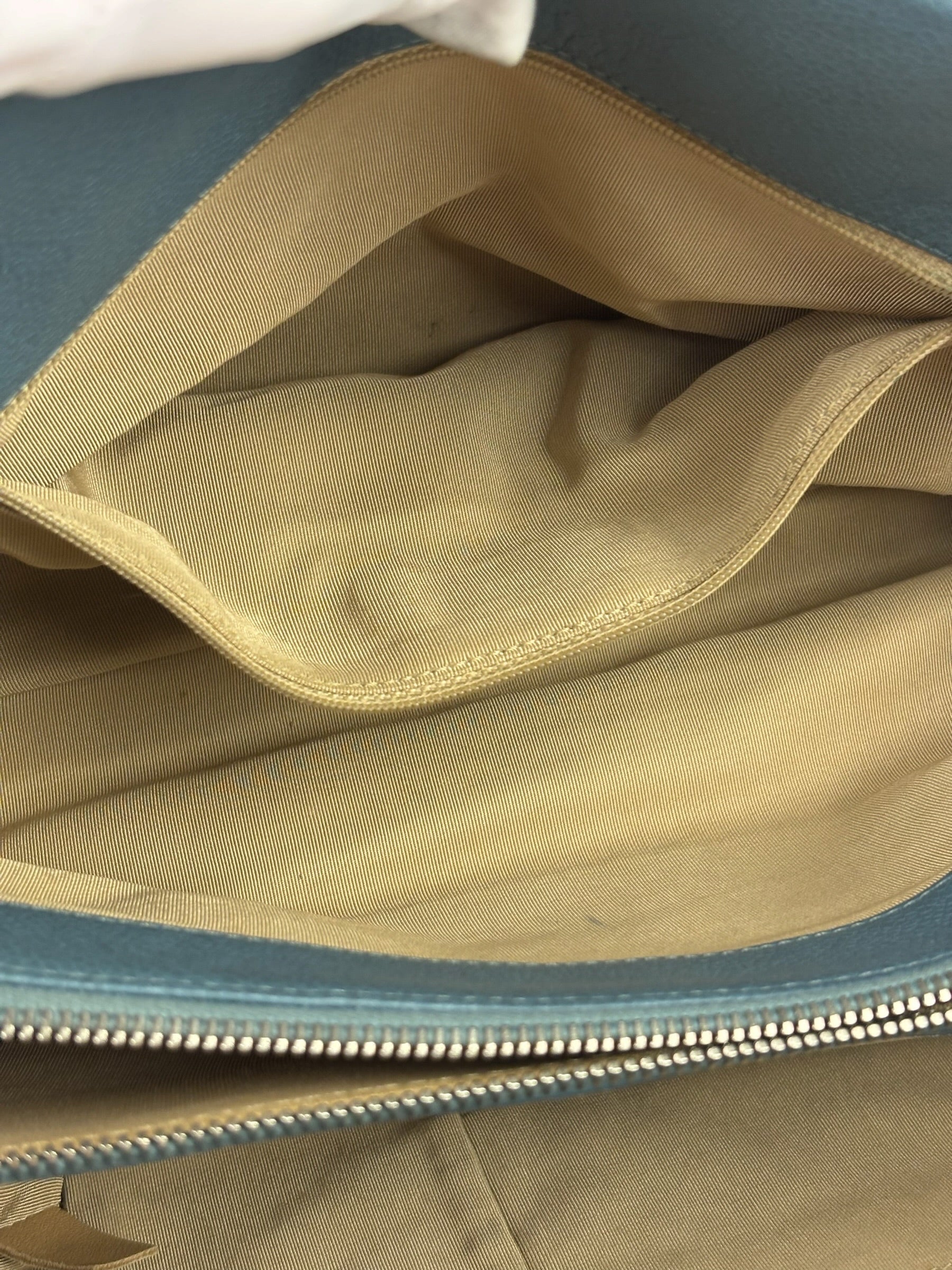 Chanel Blue Caviar Quilted CC Timeless Soft Shopper Tote 2010