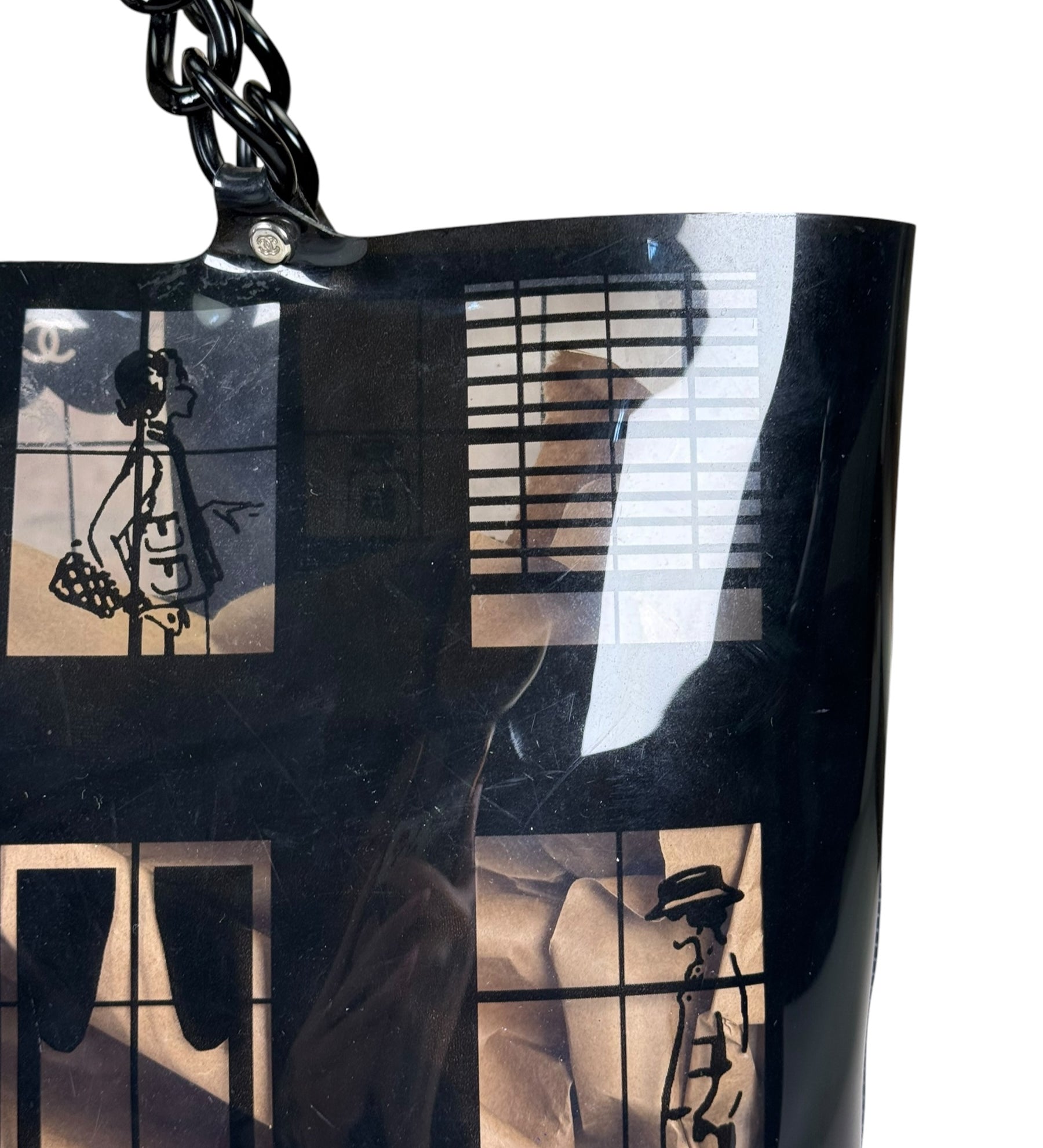 Chanel PVC Coco Window Tote Black 2003-04