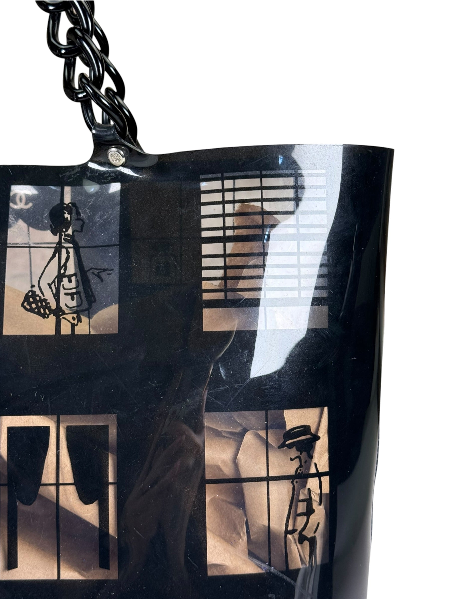 Chanel PVC Coco Window Tote Black 2003-04