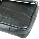 Chanel Black Chocolate Bar East West Flap Bag 2002