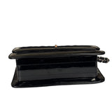 Chanel Black Patent Leather Trim/Cotton 2.55 Reissue Flap Bag 2000