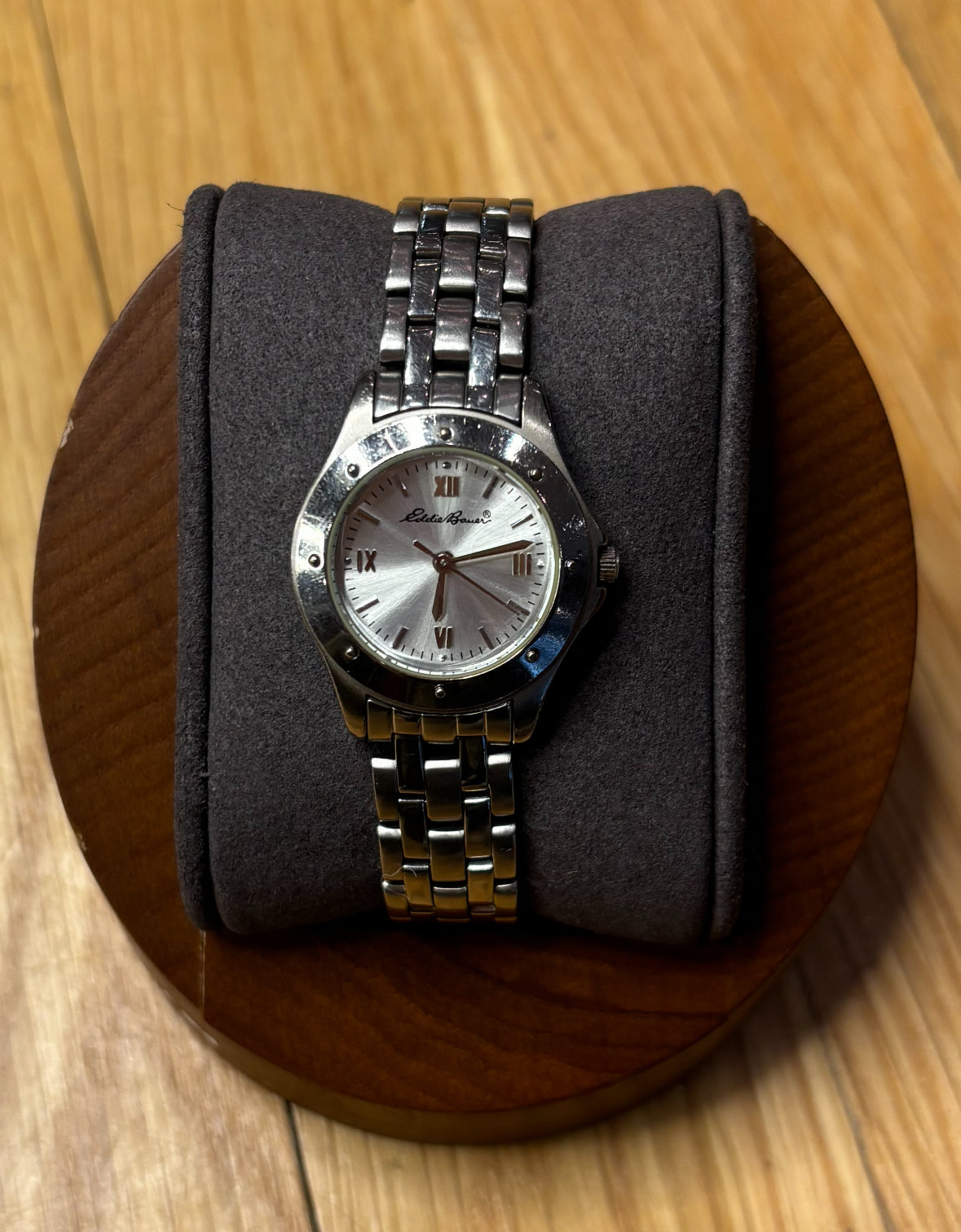 Eddie Bauer Silver Circle Dial Stainless Silver Band