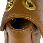 Gucci Brown Leather Marmont Shoulder Bag