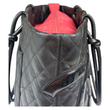 Chanel Black Quilted Leather Ligne Cambon Tote Mid 2000's