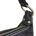 Burberry Vintage Black Canvas Crossbody Bag